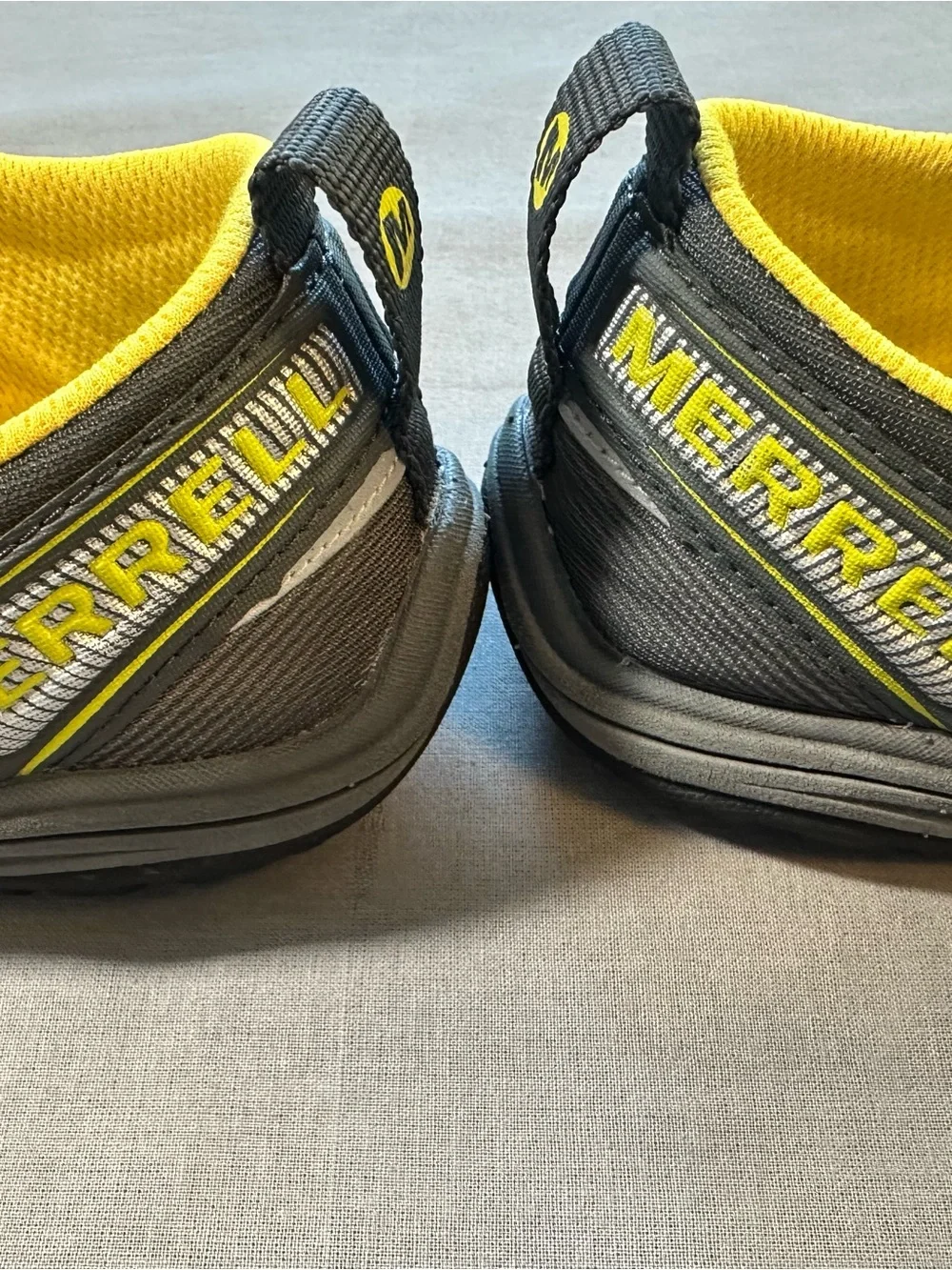 Merrell‎ Gray and Yellow Athletic Sneakers